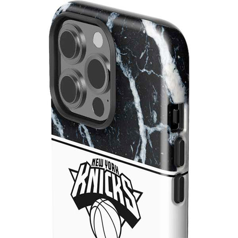 NBA New York Knicks Marble iPhone 15 Pro Impact Case